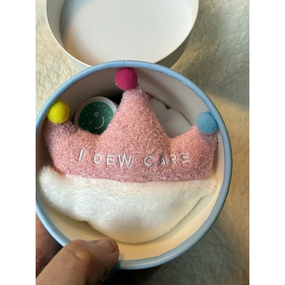 I Dew Care Wash Off Face Mask Set Scoop Party 3 masks and headband NEW